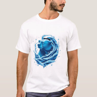 Eisbär in einem Schneesturm klassisches T-Shirt