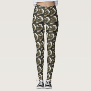 Eisbär isst Frucht Kachel Fluss Leggings