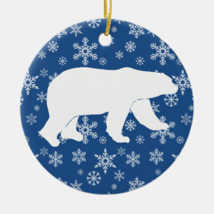 Eisbär Keramikornament