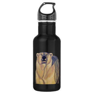 Eisbär Kunst Bär Kunst Sportflasche Trinkflasche