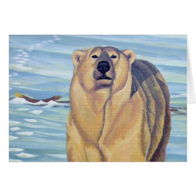 Eisbär-Kunst kardiert kundenspezifische (Vorderseite (Horizontal))