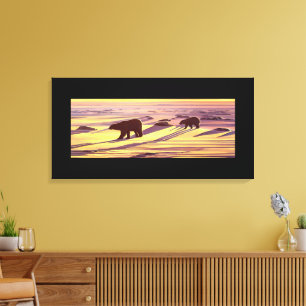 Eisbar-Malerei-Drucke & Poster Leinwanddruck