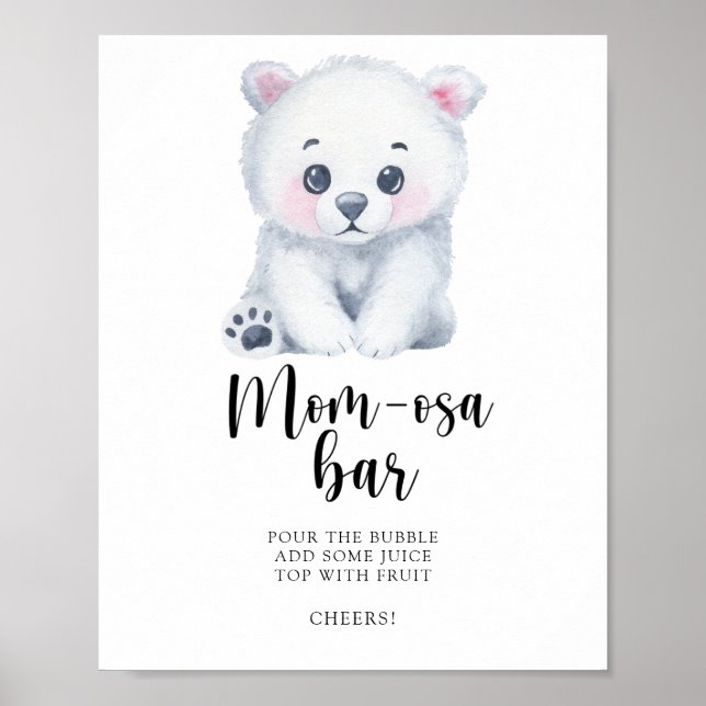 Eisbär - Mama-osa-Bar Poster (Vorne)