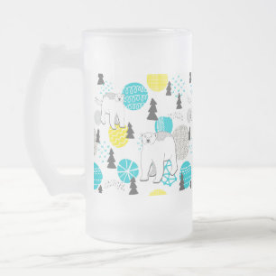 Eisbär Mattglas Bierglas