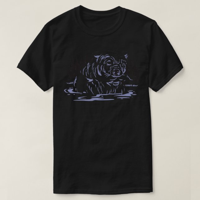 Eisbär mit Fischfang im Winter P T-Shirt (Design vorne)