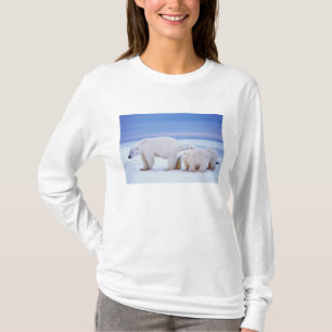Eisbär-Mutter mit Jungen T-Shirt
