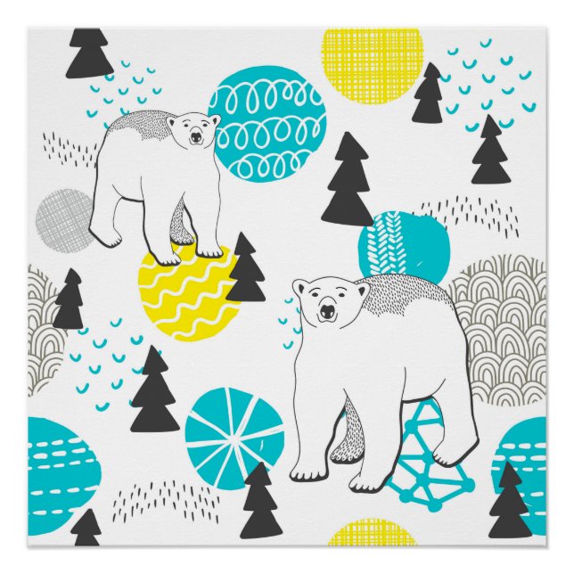 Eisbär Poster (Vorderseite)