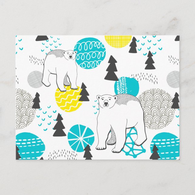 Eisbär Postkarte (Vorderseite)