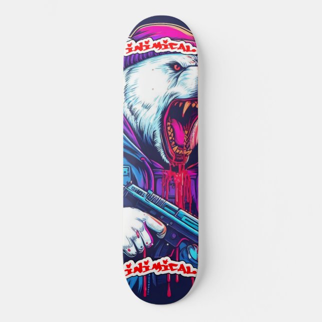 Eisbär Skateboard (Vorderseite)