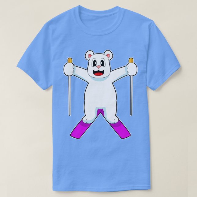 Eisbär Skiwintersport T-Shirt (Design vorne)
