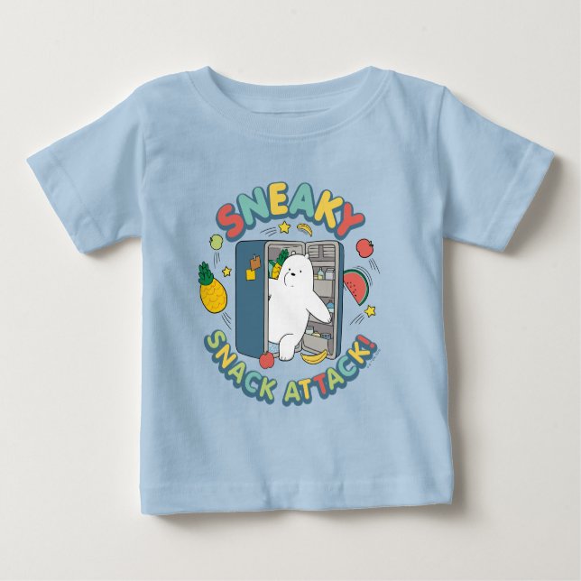 Eisbär - Sneaky Snack Attack! Baby T-shirt (Vorderseite)