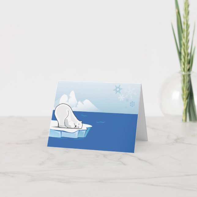 Eisbär-Spielen Karte (Vorderseite)