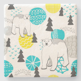 Eisbär Steinuntersetzer