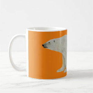 Eisbär-Tasse Orange Kaffeetasse