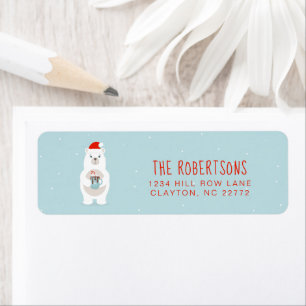 Eisbär und heißer Kakao Weihnachten