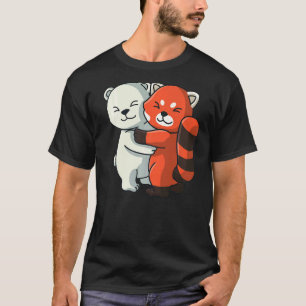 Eisbär und Niedliche Tiere aus rotem Panda, die Fr T-Shirt