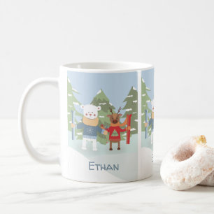 Eisbär und Rentierkind Kaffeetasse
