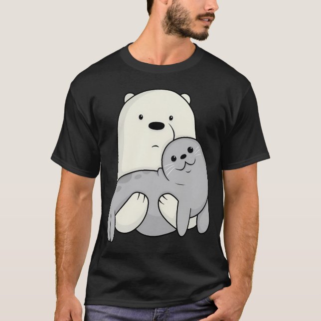 Eisbär und Siegel T-Shirt (Vorderseite)