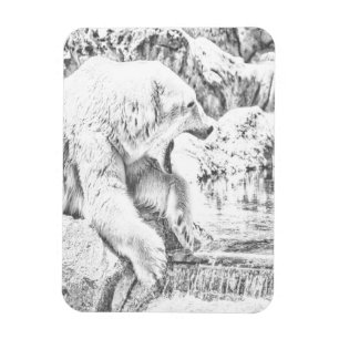 Eisbär und Wasser Magnet