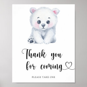Eisbär - Vielen Dank für das Kommen Poster