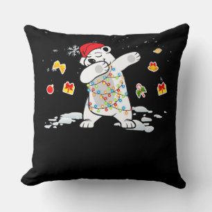 Eisbär Weihnachtsbeleuchtung Bärenliebhaber Kissen