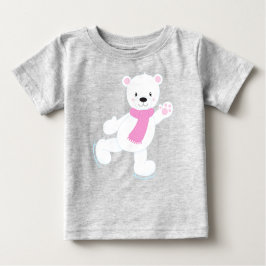 Eisbär, Weißbär, Eisbär, Scarf, Skaten Baby T-shirt