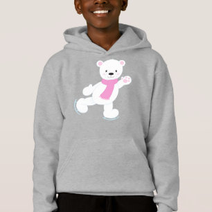 Eisbär, Weißbär, Eisbär, Scarf, Skaten Hoodie