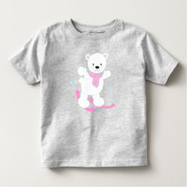 Eisbär, Weißer Bär, Niedlicher Bär, Skibär Kleinkind T-shirt