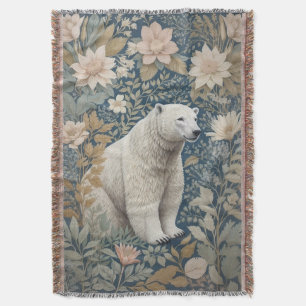 Eisbär William Morris Inspiriert Floral Decke