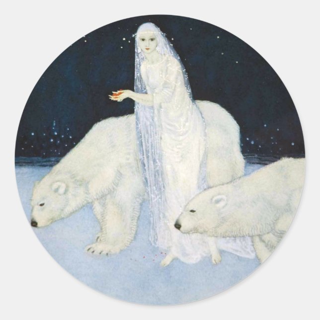 Eisbär Winter Magic Stickers - Edmund Dulac (Vorderseite)