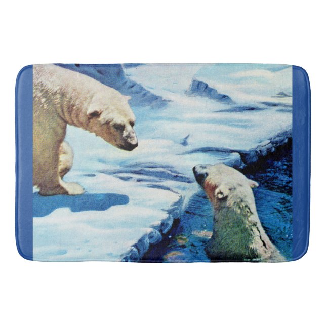 Eisbären Badematte (Vorderseite)