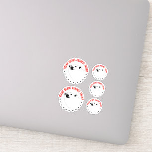 Eisbären gegen Trump Aufkleber