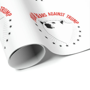 Eisbären gegen Trump Geschenkpapier