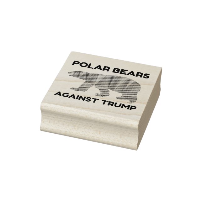 Eisbären gegen Trump Gummistempel (Stempel)