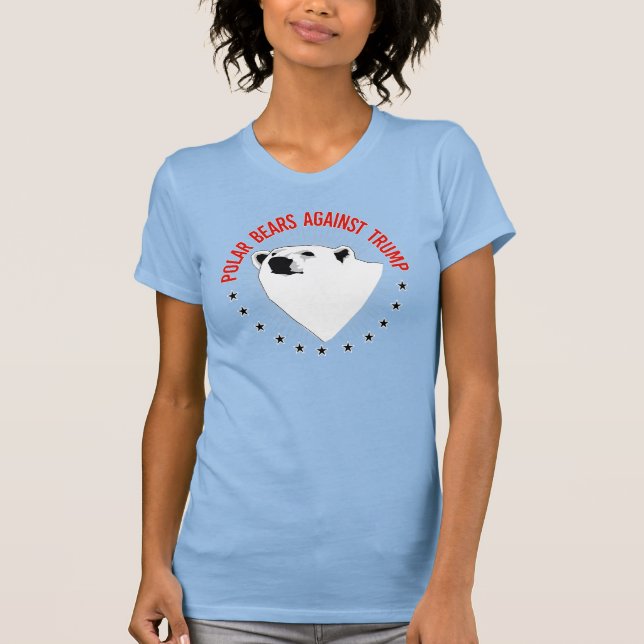 Eisbären gegen Trump T-Shirt (Vorderseite)