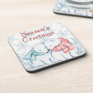 Eisbären Getränkeuntersetzer