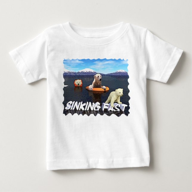 Eisbären - Schnell sinken Baby T-shirt (Vorderseite)