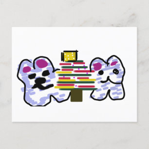 Eisbären Weihnachten Postkarte