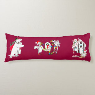 Eisbärenbär und Puffin Weihnachten Seitenschläferkissen