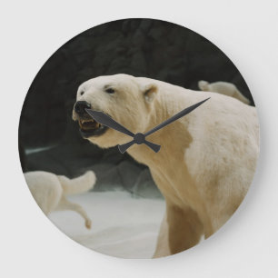 Eisbärengras Große Wanduhr