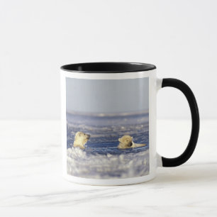 Eisbärenjunge spielen tasse