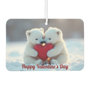 Eisbärenjunge Valentinstag-Luftverbesserer Autolufterfrischer