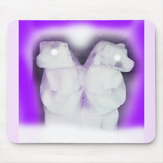 Eisbärenkunst Mousepad (Vorne)
