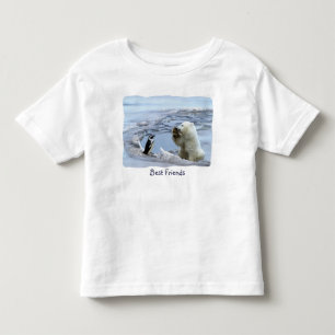 Eisbärjunges & Pinguin beste Freunde Kinder T-Shir Kleinkind T-shirt