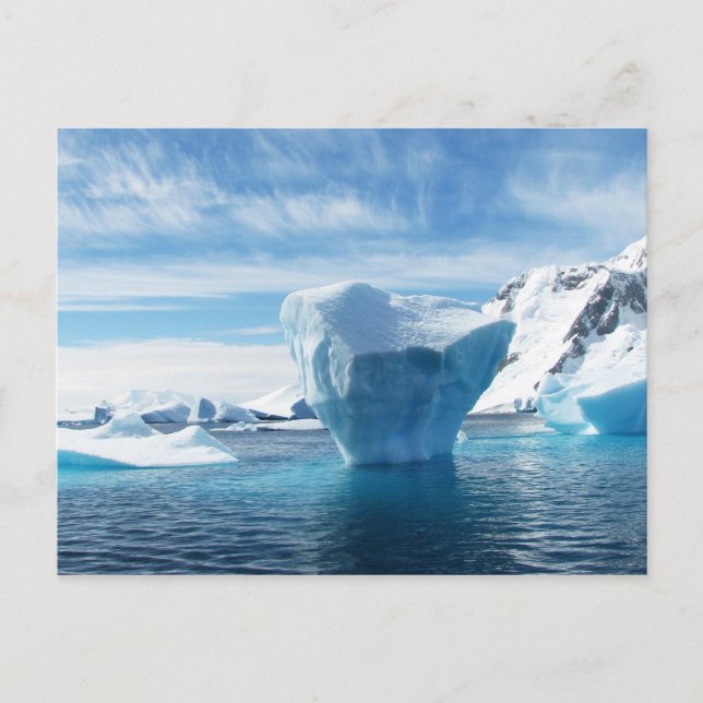 Eisberg-404966 Eisberg antarctica polares blaues E Postkarte (Vorderseite)
