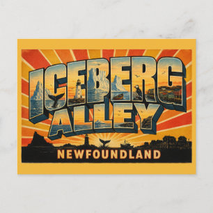 Eisberg-Allee Neufundland Uralt-Riesen Postkarte