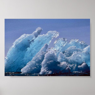 Eisberg oder Floating Ice Poster