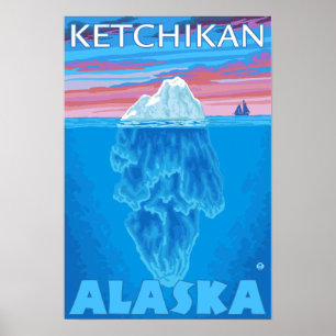 Eisberg-Querschnitt - Ketchikan, Alaska Poster