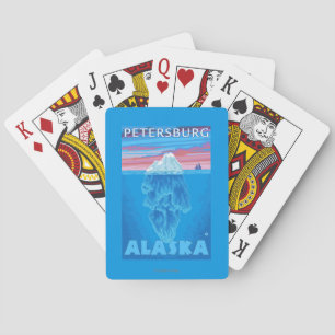 Eisberg-Querschnitt - Petersburg, Alaska Spielkarten