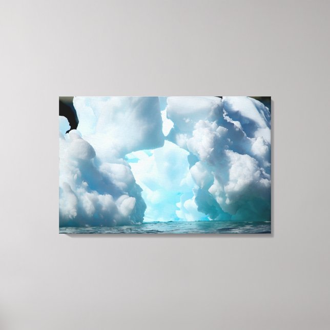 Eisberge an der Südspitze des Südens Leinwanddruck (Vorderseite)